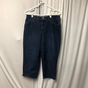 Christopher and Banks Crop Jeans Womens Size 10 Dark Wash Denim Capri Pants